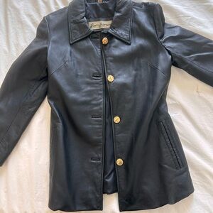 Vintage Rem Garso Leather blazer jacket